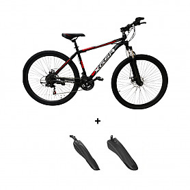 27'5" XGSR Mountain Bike Black/RED+ Dubļsargi